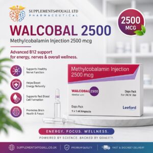 Methylcobalamin B12 Injection 2500mcg includes Needles & Syringes