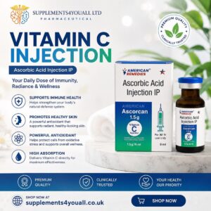 Vitamin C Injection 1500mg / 6ml Vial | For IM, IV, SC Use