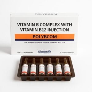 POLYBCOM Vitamin B Complex with B12 injection and ampoules