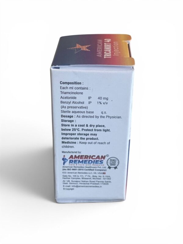 Triamcinolone Acetonide Injection 40mg for Inflammation & Allergies | IM use L - Supplements4YouAll - Supplement