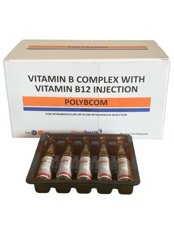 Vitamin B Complex B1, B2, B3, B5 & B12 Injection 5x2ml | IM / IV Use - Supplements4YouAll - Vitamins