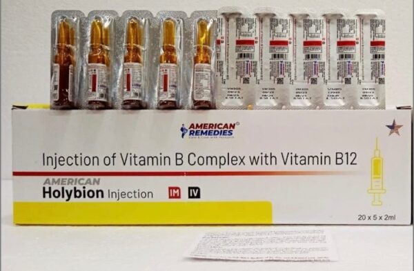 Vitamin B Complex with Vitamin B12 | 5 x 2ml For I.M/ I.V Use only - Supplements4YouAll - B Complex