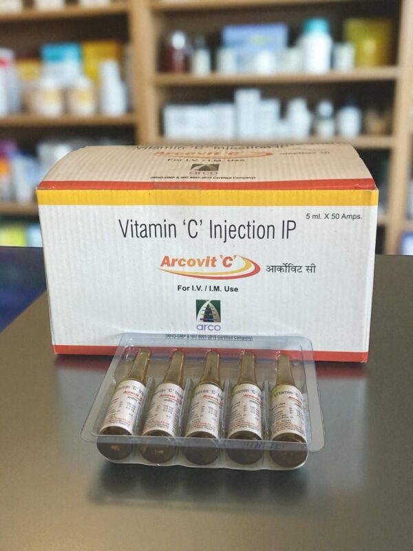 Vitamin C Injection 500mg | IM / IV Use - Supplements4YouAll - Vitamins