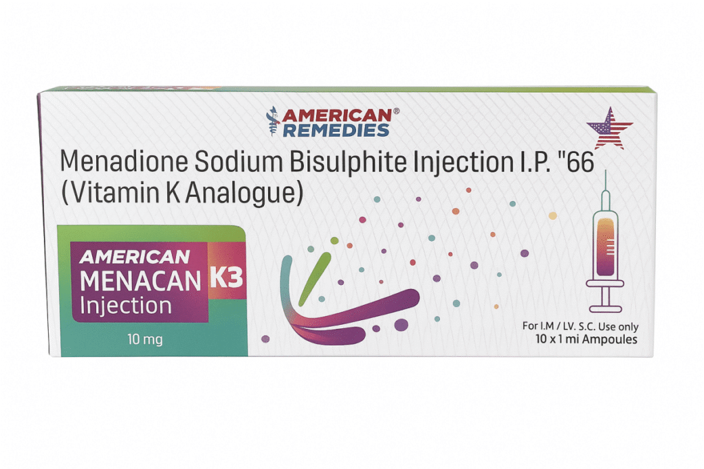 Vitamin K3 Injection | 10 x 1ml Ampoules | IM / IV Use - Supplements4YouAll - Vitamins